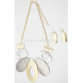 Indian gold plated necklace set light weight gold necklace set